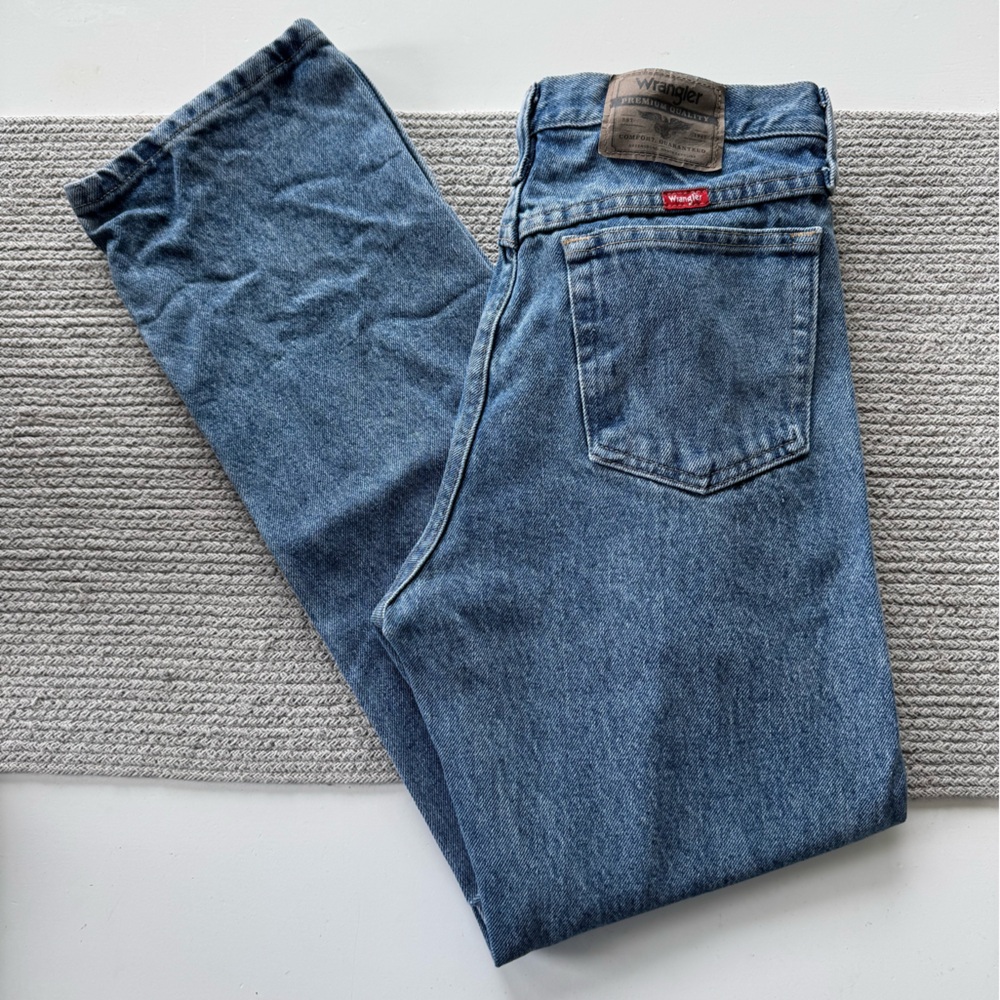 Wrangler Medium Blue Rinse Bootcut Jeans Size 30 X 30